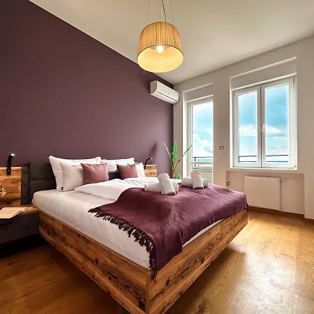 105m2 Penthouse Sea View Rijeka, Free Garage Parking *