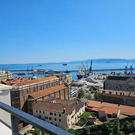 Apartment 105m2 Penthouse Sea View With Free Garage Parking Rijeka